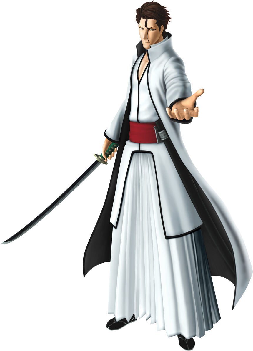 Sosuke Aizen - Japanese Anime Costume Men (860x1192), Png Download