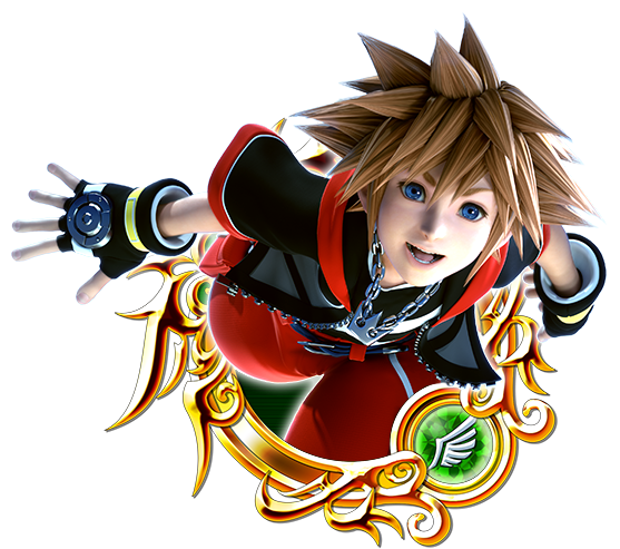 Kingdom Hearts - Stained Glass 1 Khux (557x493), Png Download