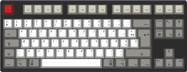 Png Keyboard Keys - Modded Ibm Model M (1024x683), Png Download