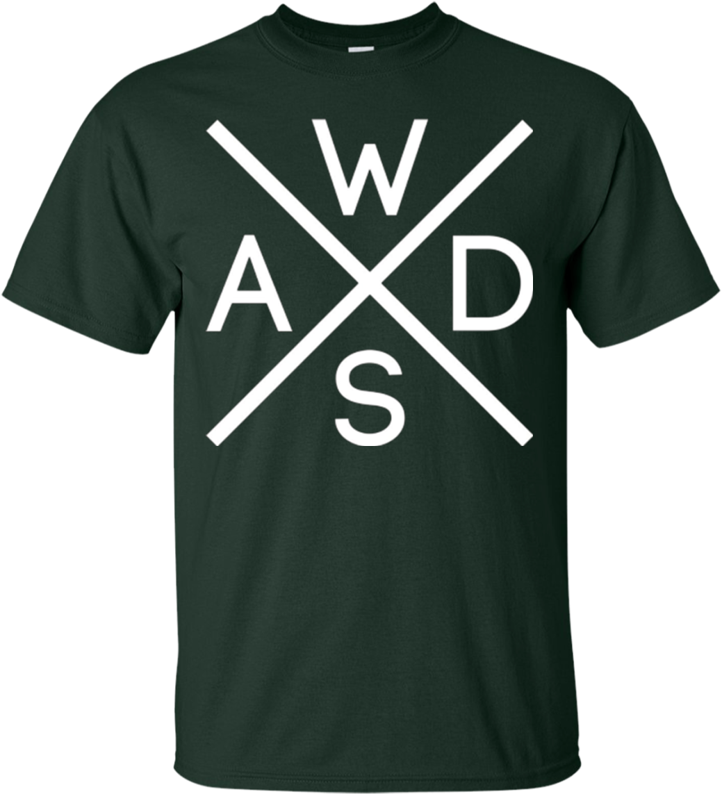 Wasd Keys Hardcore Computer Gamerrocker T Shirt White - T-shirt (1155x1155), Png Download