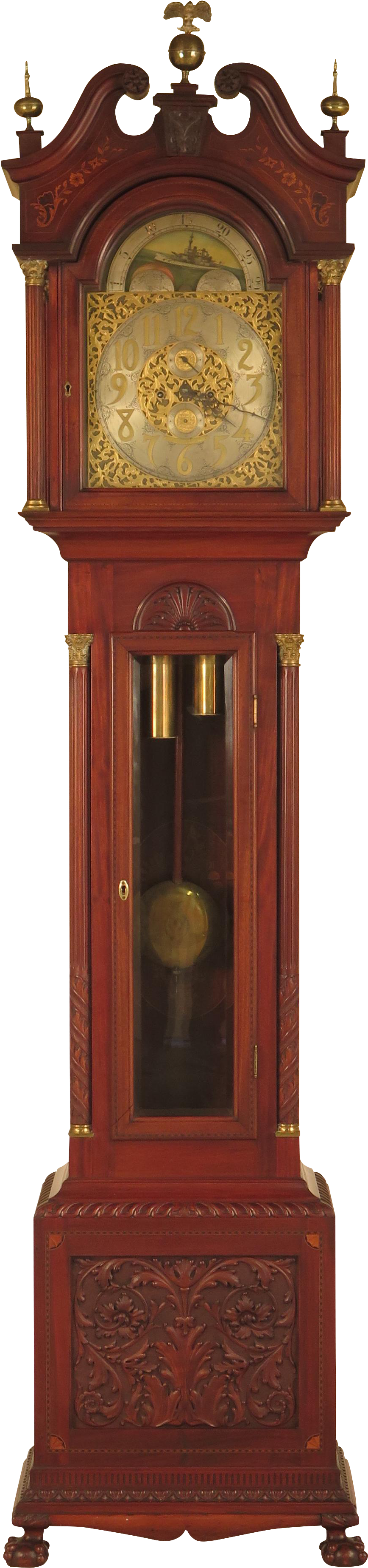 Grandfather Clock Png Picture - Hermle Grandmother Clock (963x4098), Png Download