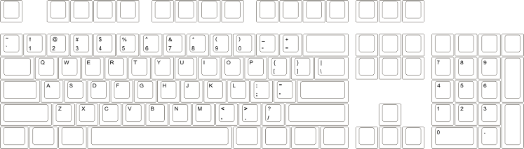 Clip Art Library Library Wasd Keyboards Wasd V - Us International Keyboard Layout .svg (747x213), Png Download