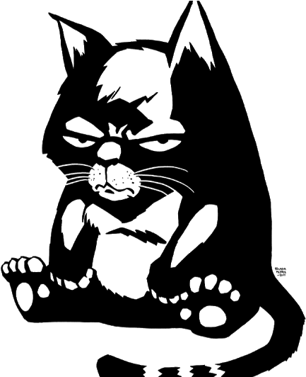 Photo - Black Cat Graphics Design (530x531), Png Download