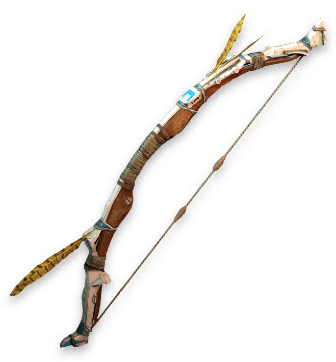 Svg Free Library Archery Drawing Base - Horizon Zero Dawn Hunter Bow (720x860), Png Download