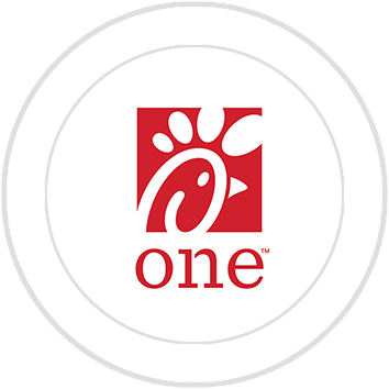 Chick Fil A One Png Logo Symbol - Chick Fil A One (354x354), Png Download