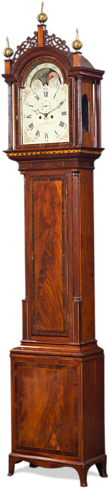 Simon Willard Roxbury Tall Case Clock - Simon Willard Clocks (864x1080), Png Download