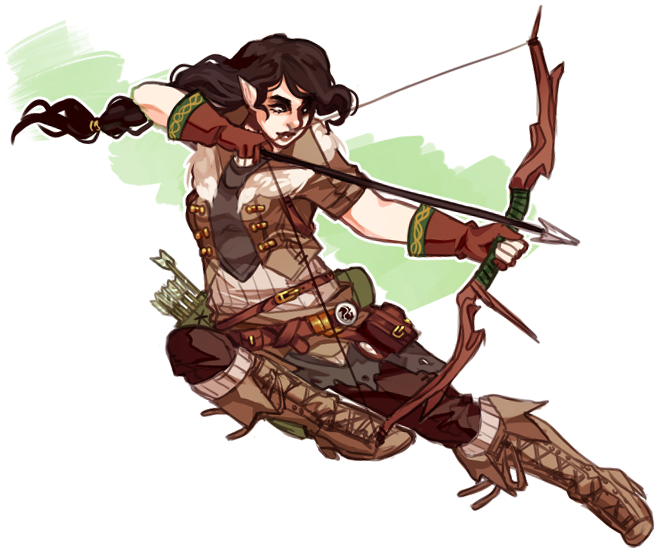 Another Jennoa By Chiickadee - Air Genasi Rangers (734x582), Png Download