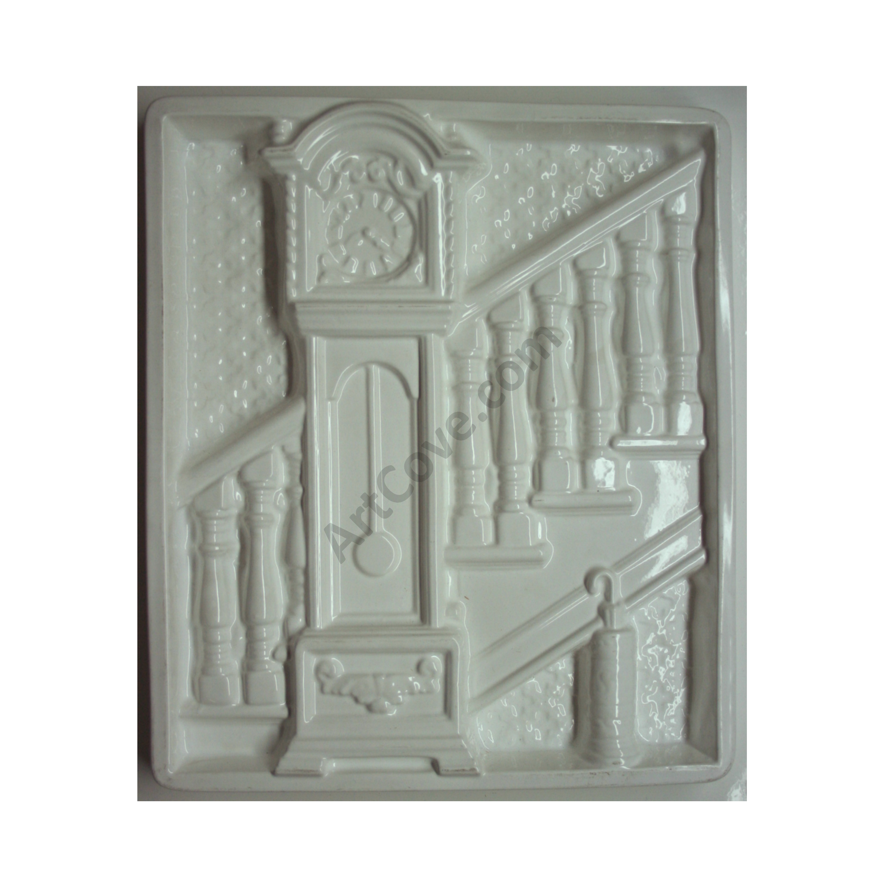 Grandfather Clock Plaster Mold - Relief (3000x3000), Png Download