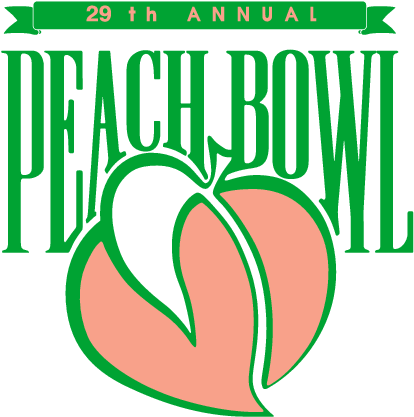 Report - Peach Bowl Old Logo (433x436), Png Download