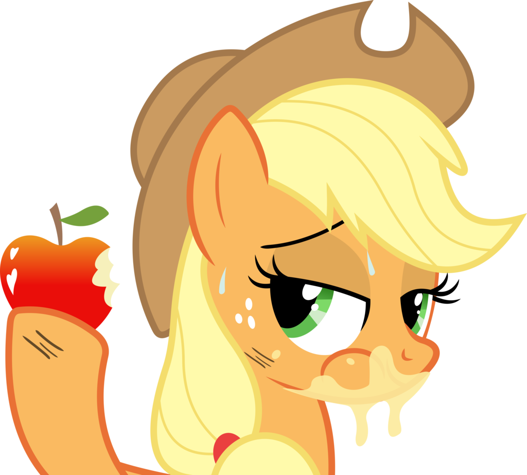 Applejack - Applejack Eats An Apple (1024x923), Png Download