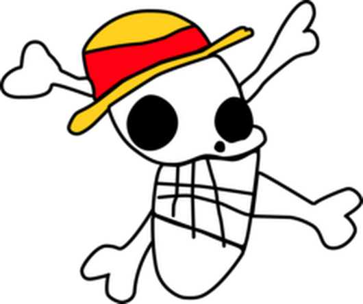 One Piece Luffy Jolly Roger (530x444), Png Download