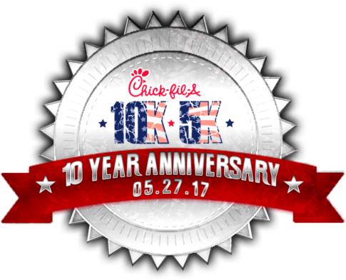 The Chick Fil A10k/5k And Running Of The Cows Fun Run - Pearl Set 5 Rows (500x500), Png Download
