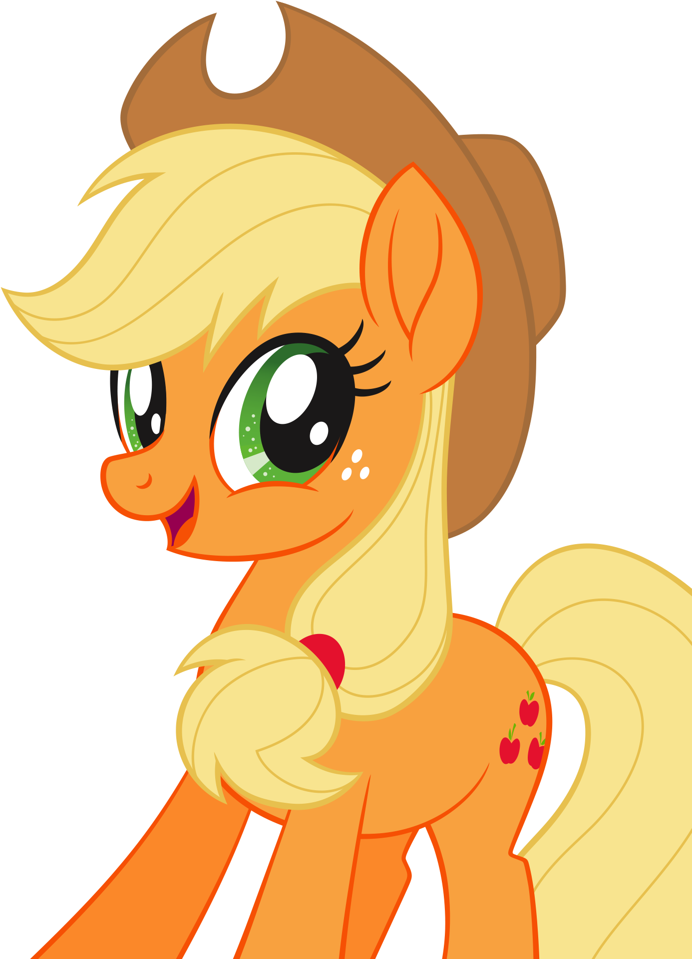 284 Kb Png - My Little Pony Filmul Applejack (1638x2048), Png Download