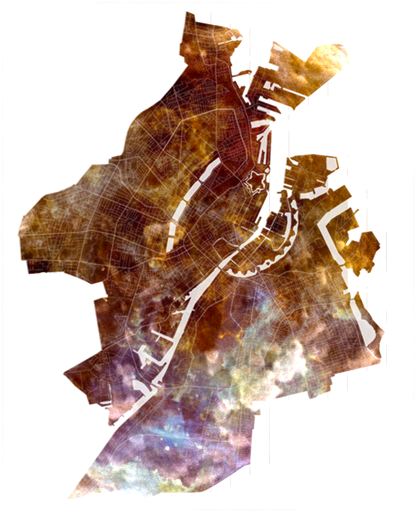 Origin, Applications & Implications - Copenhagen Denmark Map Tote Bag - 16" X 16" By Studio (1840x1867), Png Download