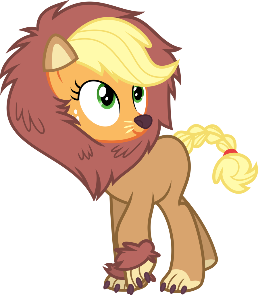 Clipart Royalty Free Cartoons Vector Lion - Mlp Applejack Nightmare Night (837x955), Png Download
