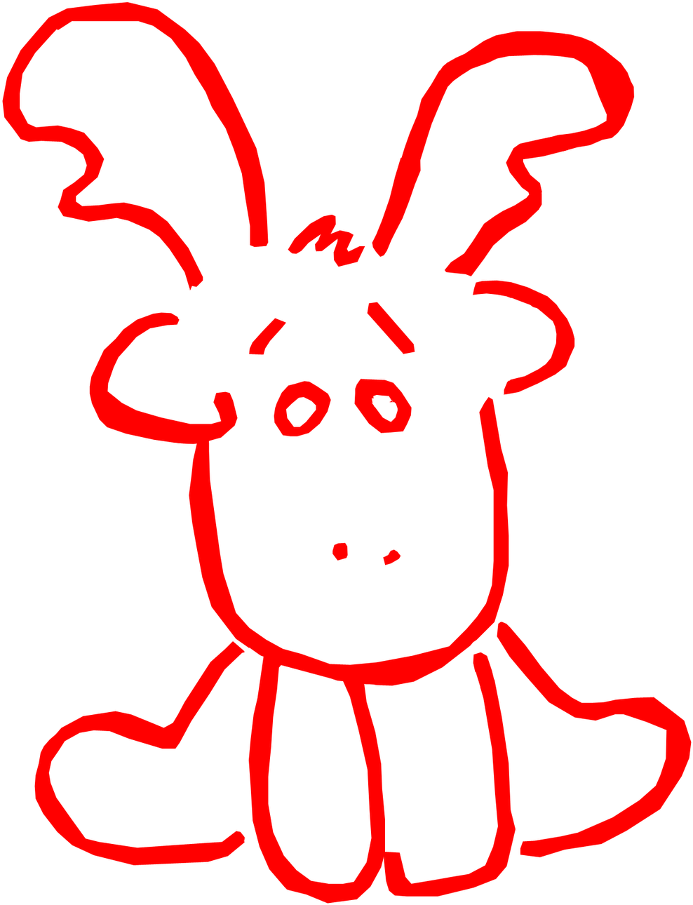 Cute Moose (1600x1600), Png Download