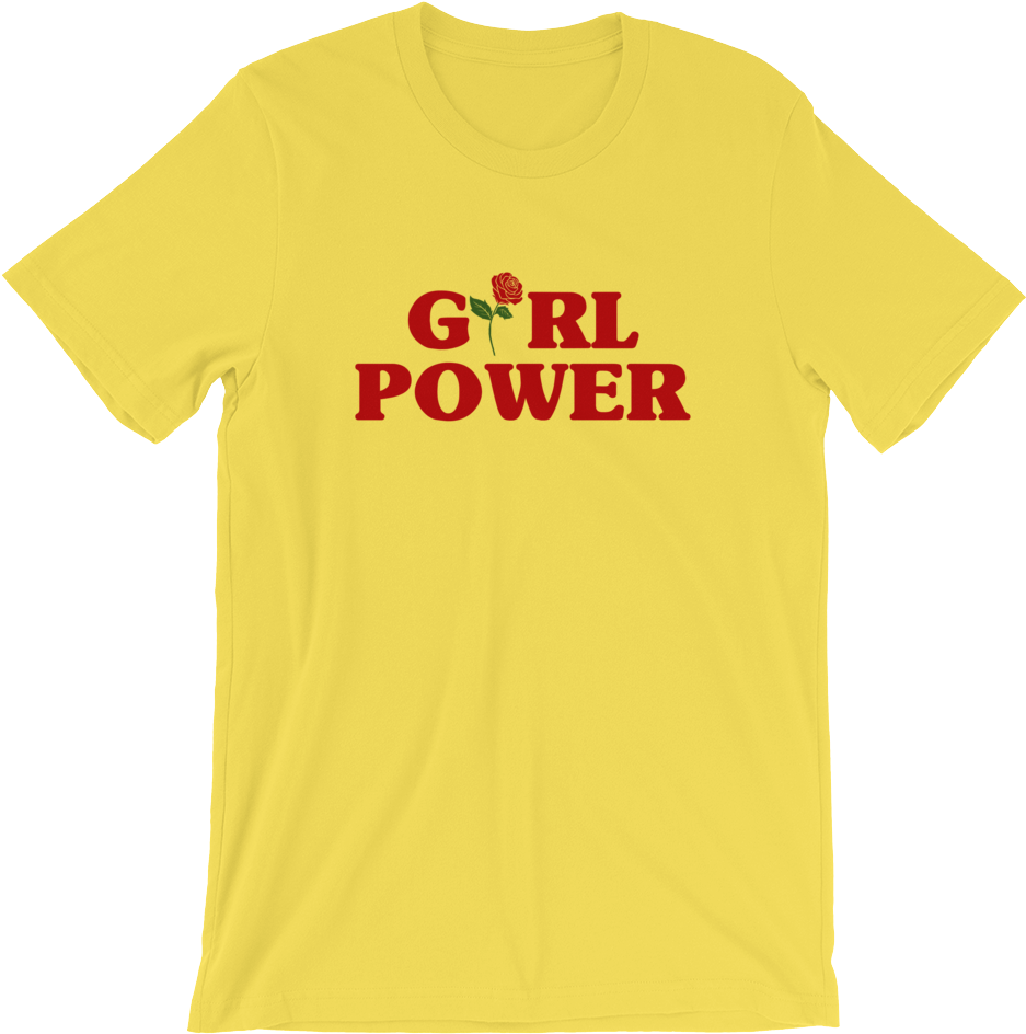 Girl Power Rose T-shirt - T Shart (1000x1000), Png Download