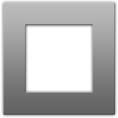 Box Bevel - Silver (400x400), Png Download