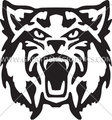 Wild Cat Head - Wildcats Football Logo Svg (359x385), Png Download