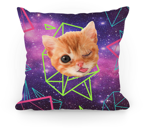 Miley Cat Head Pillow - Miley Cat Head Tote Bag: Funny Tote Bag From Lookhuman. (484x484), Png Download