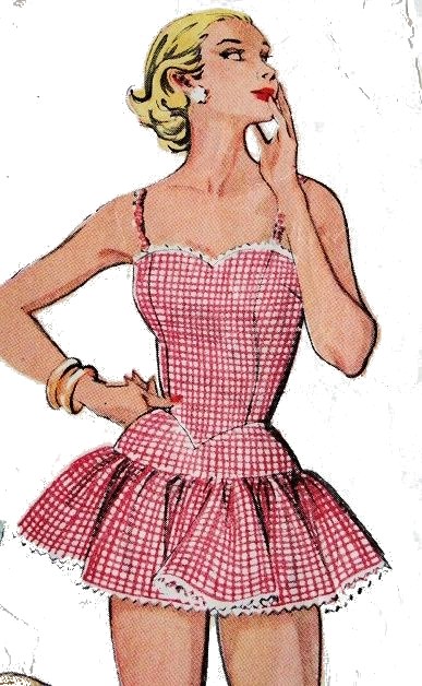 Bathing Suit Or Ballet Costume Pattern - Dress (387x628), Png Download