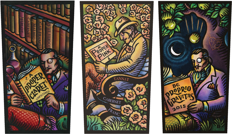 Proper Claret, Proper Pink, Gravitas Labels - Bonny Doon A Proper Claret, California (vintage Varies) (1000x590), Png Download