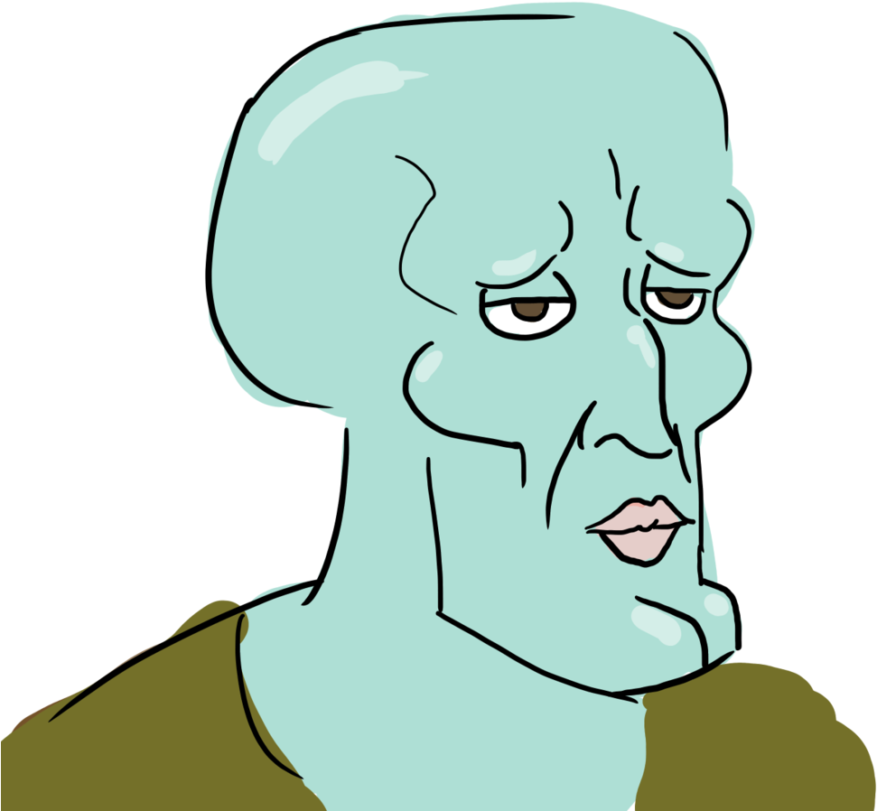 11838589 - Handsome Squidward Transparent (1024x1024), Png Download