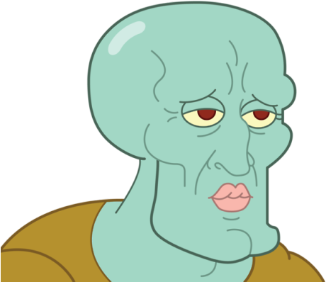 H A N D S O M E S Q U I D W A R D H D - Cartoon (500x500), Png Download
