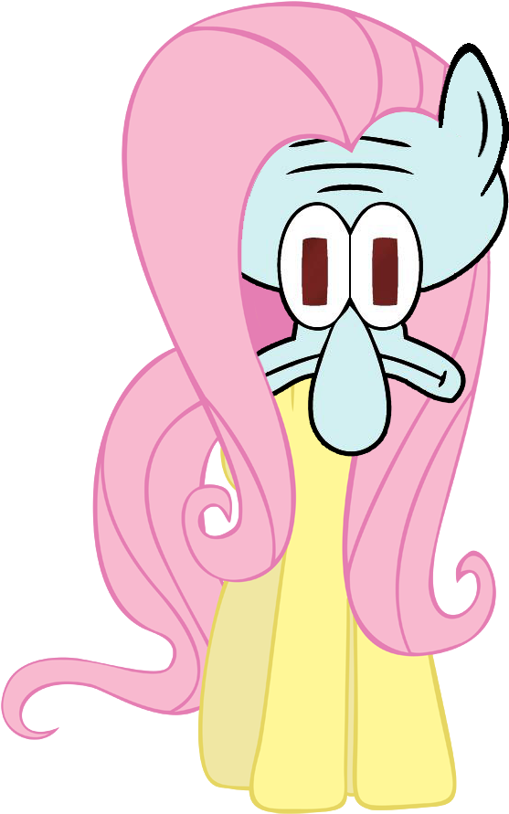 Cult Of Squidward, Fluttershy, Safe, Spongebob Squarepants, - Draw Squidward (779x946), Png Download