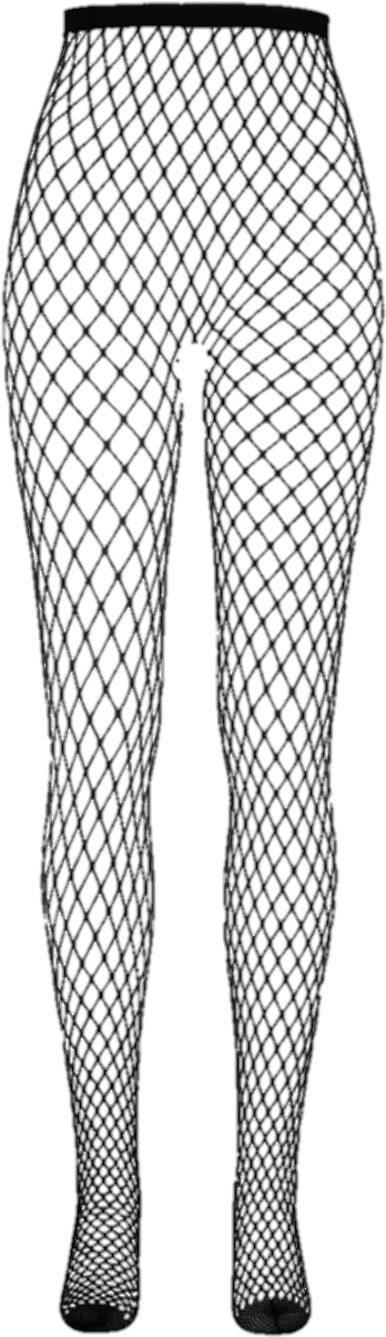 Report Abuse - Medium Fishnet Tights (377x1305), Png Download