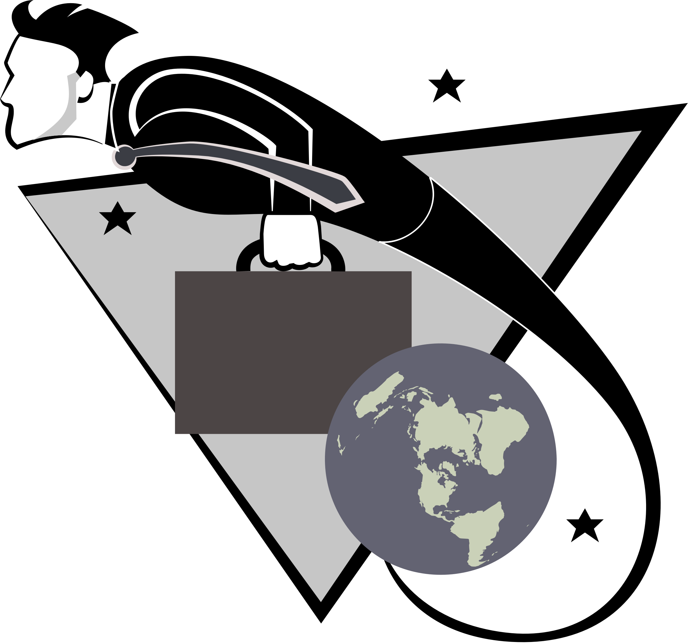 Vector Freeuse Library Travel Big Image Png - Flat Earth Maps Scarf (2363x2212), Png Download