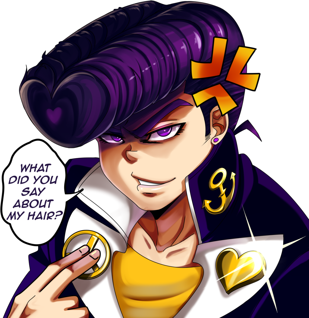 Clip Freeuse Library Josuke Higashikata Dannshee On - Josuke Higashikata Fanart (1024x1085), Png Download