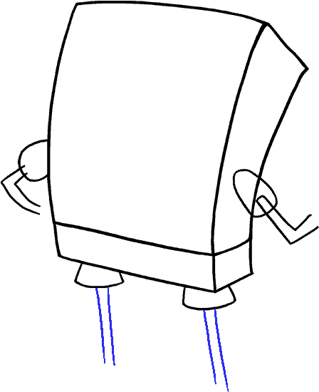 How To Draw Spongebob - Drawing (678x600), Png Download