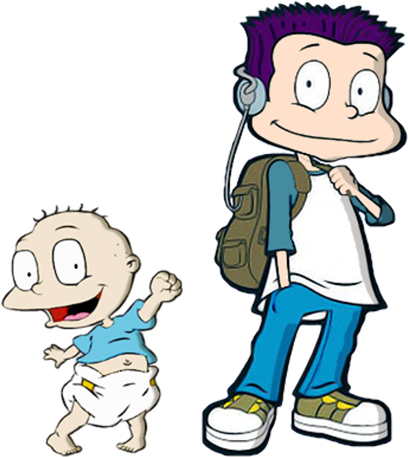 Dil And Tommy-yv302 - Rugrats Tommy Grown Up (600x672), Png Download