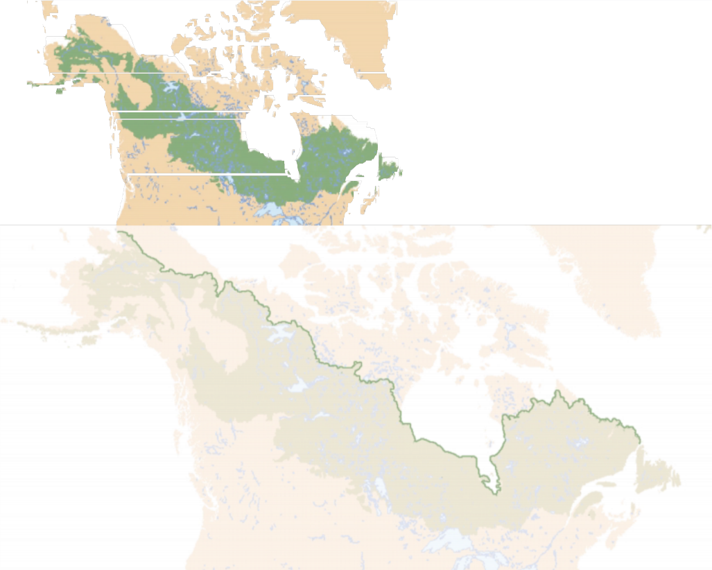 There Is Evidence That The Treeline Once Extended Well - Map (1027x822), Png Download