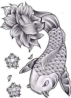Lotus Flower Tattoo - Lotus Flower Tattoo Drawing (300x409), Png Download