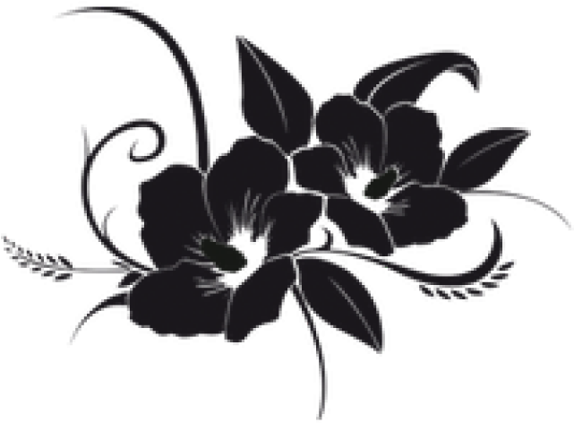 Tropical Flower Tattoos (640x480), Png Download