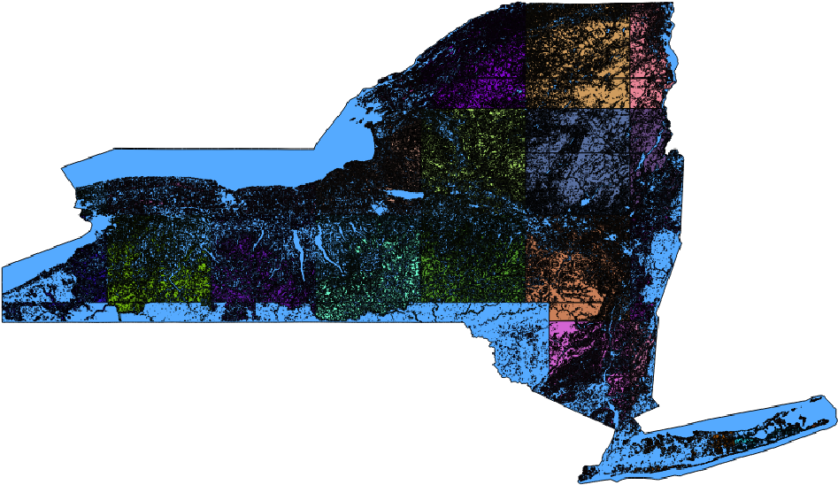 New York Treeline Coverage - New York City (960x921), Png Download