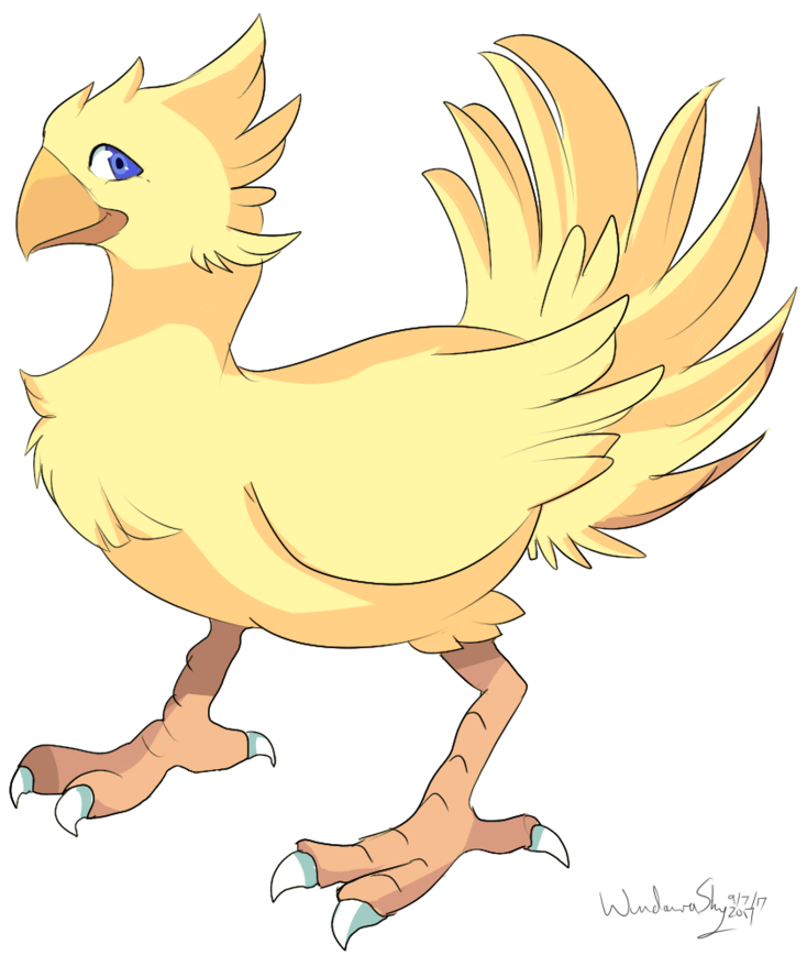 Chocobo By Windaura On Deviantart Clip Free Download - Rooster (894x894), Png Download