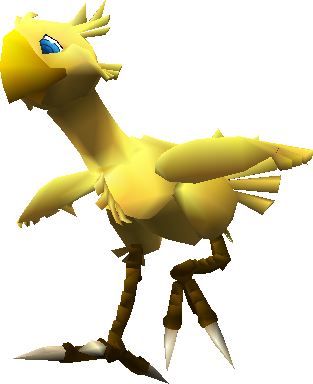 Chocobo Ffvii Chocomog - Ffvii Chocobo (313x384), Png Download