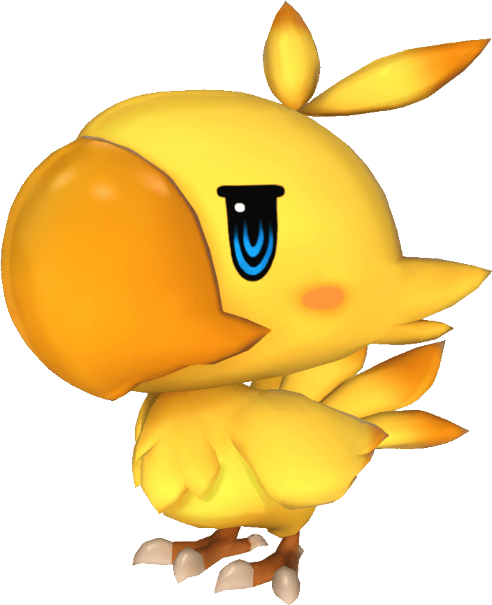 Woff Chocobo - Chocobo World Of Ff (1000x1000), Png Download
