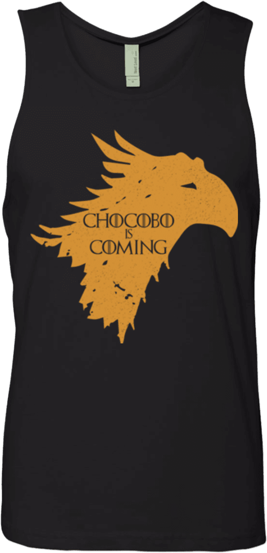 Chocobo Is Coming Men's Premium Tank Top - Shirt (1155x1155), Png Download