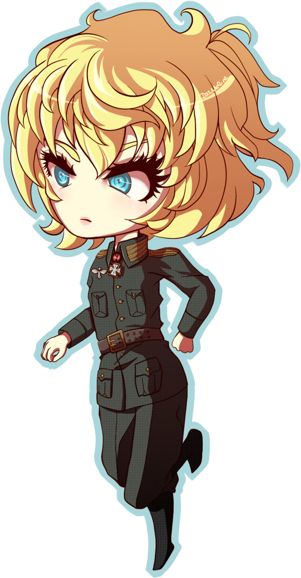 Chibi Tanya - Tanya Degurechaff Chibi (770x1279), Png Download