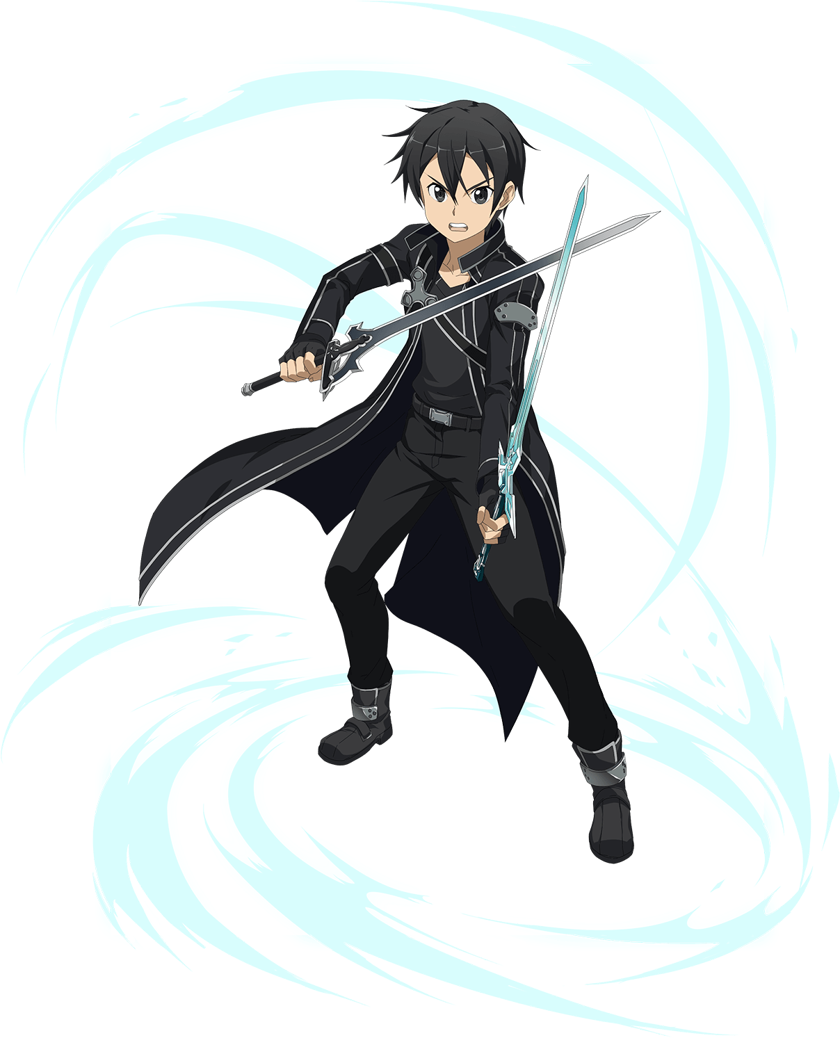 Md Black Swordman - Sword Art Online Memory Defrag Kirito (1500x1500), Png Download