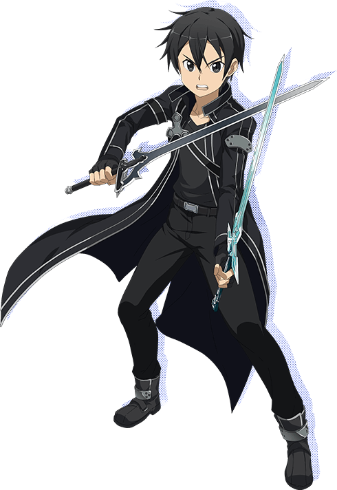 Sword Art Online Kirito Png - Kirito Sao Kirito (490x712), Png Download