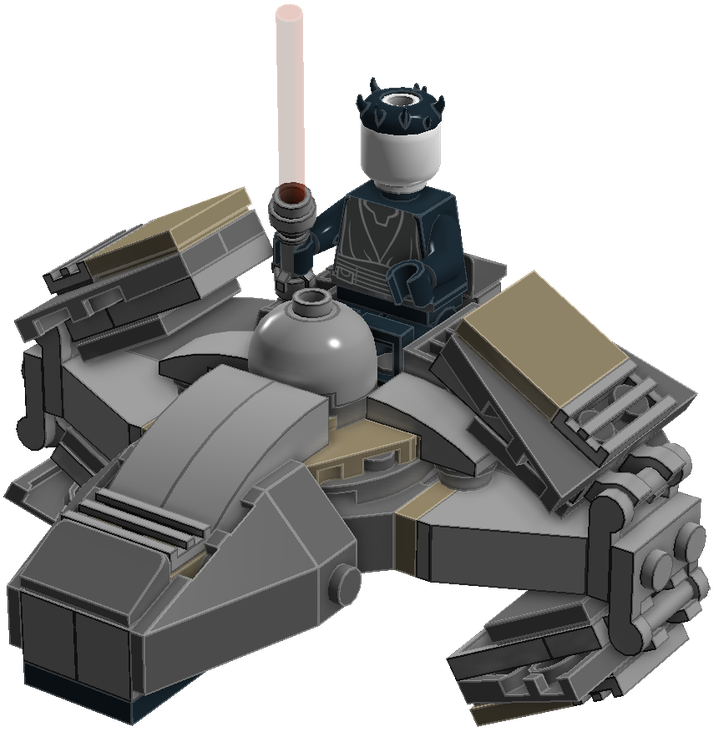 Microfighter Sith Infiltrator - Tank (1600x766), Png Download