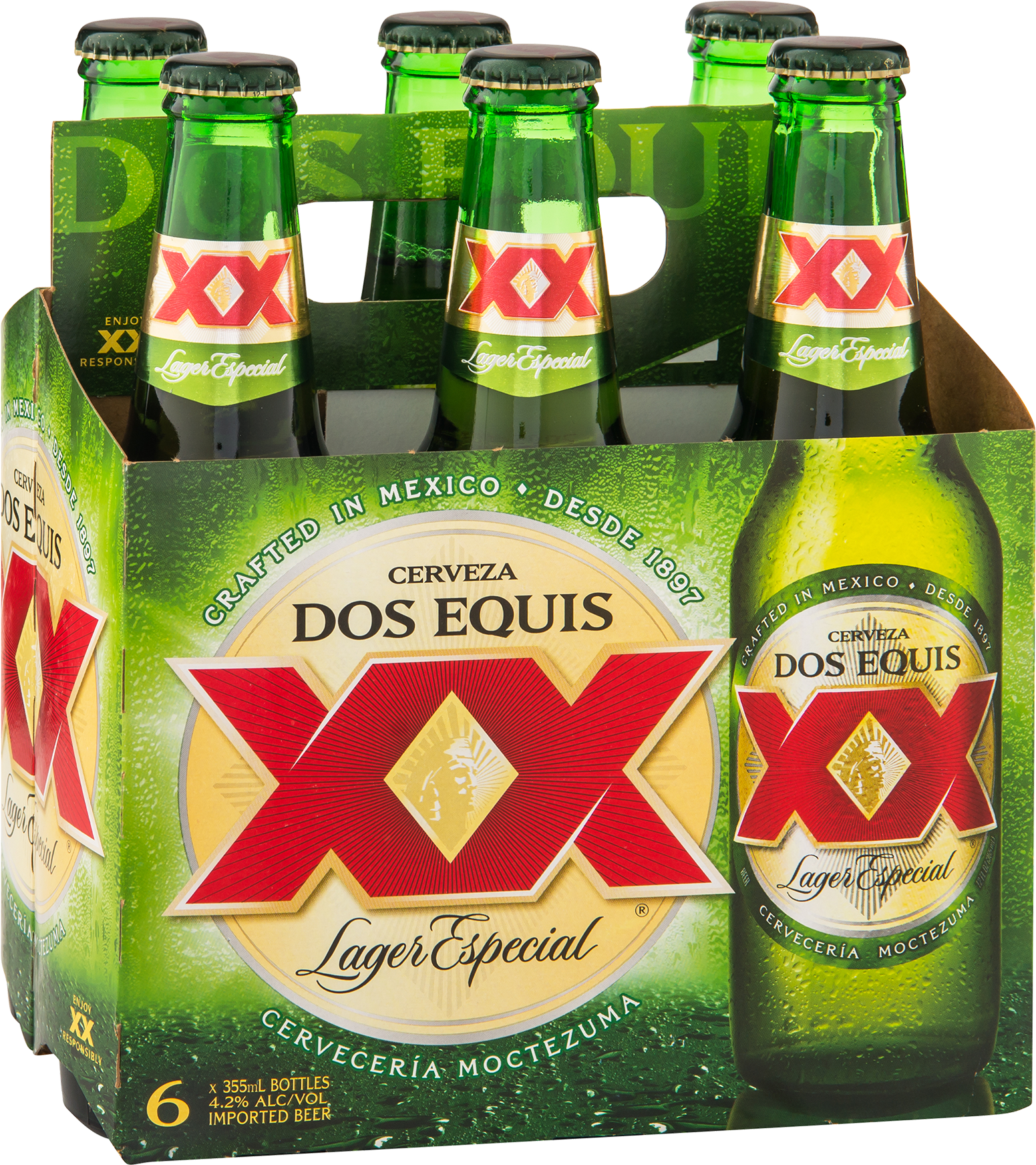Dos Equis Lager Especial 6 Pack - Dos Equis 6 Pack (1600x2000), Png Download
