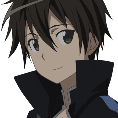 Kirito Anime Character (400x400), Png Download