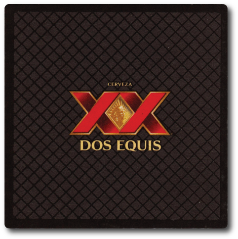 Dos Equis Beer Coaster - Cuauhtémoc Moctezuma Brewery (500x500), Png Download
