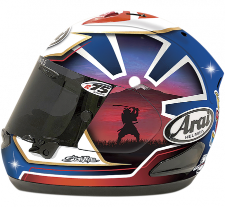 Pedrosa Spirit Blue - Arai Pedrosa Spirit Red (450x415), Png Download